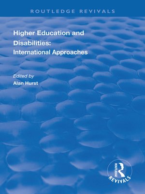 cover image of Higher Education and Disabilities